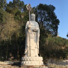 ***石雕地藏王石像寺庙石材地藏王菩萨摆放大型石头佛像雕刻
