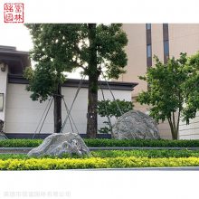 公园泰山石点缀 观赏石泰山石点缀案例 泰山石厂家