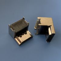 HDMI߹ͷ HDMI-19Pǰ90ȲDIP 19P-Ӹ߲HDMIĸ