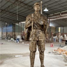 佛山仿古时期情景雕塑 仿古铜人物雕塑小品 玻璃钢人物雕像