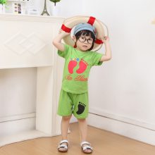 地摊中老年服装批发新款儿童短袖t恤套装快手直播卖衣服