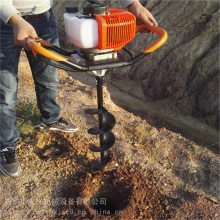 埋桩立柱打孔机 宏兴牌 四轮车带螺旋电线杆钻眼机