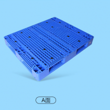 化工仓储叉车塑胶栈板防潮板 立体库托盘1412双面网格托盘