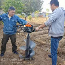 绿化植树造林 悬挂式地面打坑机 宏兴机械