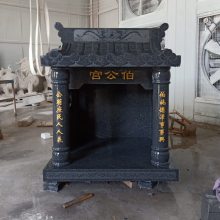 英翰雕刻推荐土地庙 1米2高花岗岩654石材加工 福德正神土地公庙 伯公宫庙 手工雕刻价格