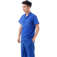 工作服薄短袖上衣男女汽修厂夏季工装吸湿排汗劳保服工装