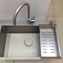 金宏通单槽双槽不锈钢水池 1.0精致家庭厨房水槽 加厚家用不锈钢洗碗池洗菜池