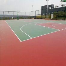 坪地篮球场施工 丙烯篮球场铺设价格 学校篮球场工程