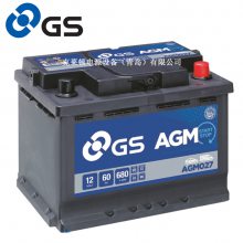 GS BATTERYAGM027  12V60Ah 640CCA 