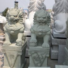 和之 黄绣石狮子石雕 银行石像狮定做加工 适用于寺庙