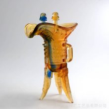 青铜器复古摆件四羊方尊酒樽双羊尊羊觥龙虎尊古代酒器现代家居