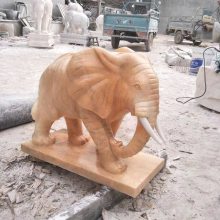 动物雕塑 花岗岩石雕大象 动物雕塑