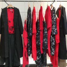 深圳高端货源女装专柜正品赫斯特2019秋冬装风衣外套广州品牌女装折扣服装批发一手货源