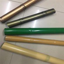 特色餐馆烤鱼店饰用烤漆黄色不锈钢竹节管 仿竹节镀锌管