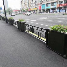 道路护栏隔离绿化带塑料花箱市政工程商业街道路景观花箱隔离护栏