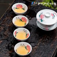 醴陵新世纪陶瓷毛瓷盖碗功夫茶具可定制LOGO实力厂家