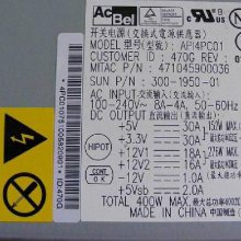 AcBel API4PC01 070G ATX-400C-A2SNN 400W 开关电源