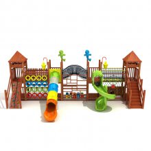 戶外公園兒童攀爬架 不銹鋼滑梯定制 兒童木質(zhì)組合滑梯