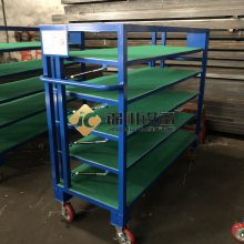 锦川非标钢制底盖周转台车 耐磨抗摔 快速装卸 多层周转 可定制厂家