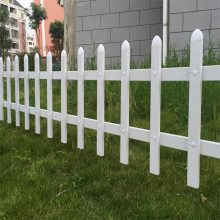 学校花池塑钢栏杆 小区绿化带隔离栅 公园白色防护栏杆