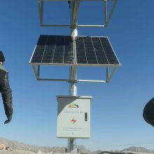 博尔勃特 无电地区太阳能离网监控供电系统6米监控杆