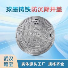 路宝 球墨铸铁防沉降井盖厂家700*900市政六防下水检查井水利工程