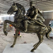 恒创雕塑 湛江情景人物雕塑模型 博物馆人物铜像