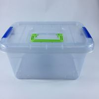 批发塑料收纳箱透明大号收纳盒车载储物箱卡通玩具整理箱 五元店