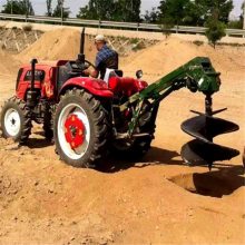 拖拉机后置螺旋挖坑机 苗圃绿化工程移植挖洞机