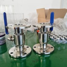 浙江兴沃卫生级手动球阀 不锈钢法兰球阀 直通法兰球阀