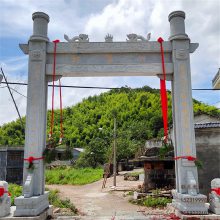 旅游景区石雕牌楼 厂家定制石雕牌楼 青石牌楼