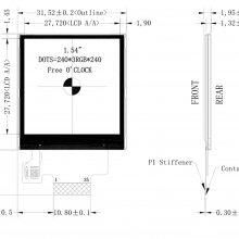 1.54ӢTFTĻ/ 240 * 240ֱ/ SPI/ TFT-H015C1QQIS