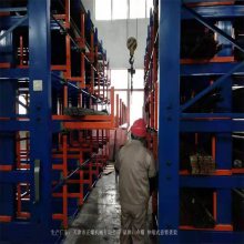 智能棒材库用伸缩架 天车可用电动货架 9米管材码放架