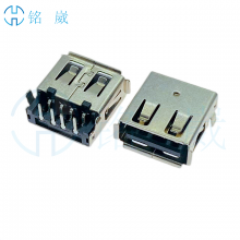 USB2.0Aĸ4P1.36-1.85-2.56 90ŲDIP ӳ13.7mm