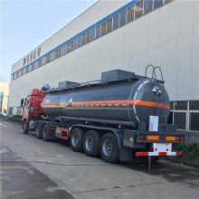 钢衬塑罐式半挂车 玉柴东特31T钢衬塑含铜废物运输车