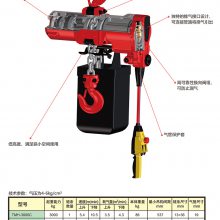 TOKU东空气动葫芦 TMH-3000C TMH-3000PE TMH-6000C2 TMH-6000P2E