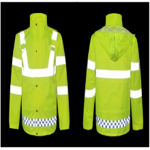 反光分体雨衣 交通执勤摩托车骑行成人雨衣 荧光绿警示服