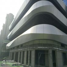 体育馆外墙装饰铝单板 闪银色穿孔铝板