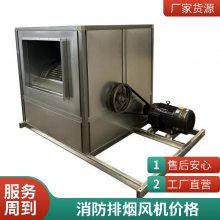 HTFC消防通风两用单双速柜式离心排烟风机箱3C认证排烟风机