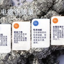 供应 仿电镀铝银浆 3微米 适用于涂料油漆印刷油墨塑料制品