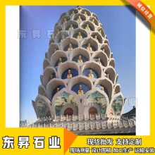 石雕佛塔 石灯塔 和尚石材舍利塔 寺庙仿古石塔雕塑
