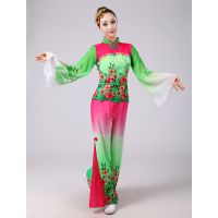 秧歌服2016新款古典民族廣場舞服裝比賽演出服女中老年扇子舞女