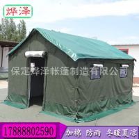 厂家直销工程施工帐篷3*4帆布方管加厚帐篷防雨防晒救灾养蜂帐篷