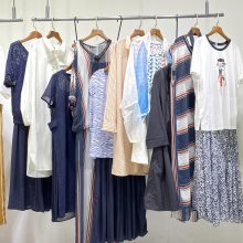 曼轻罗21夏品牌女装折扣库存尾货批发 广州杭州一线新款连衣裙货源