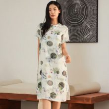 库存尾货 雪丹枝 天然好面料 舒适棉麻材质 品牌折扣女装批发