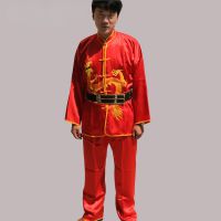 批发定制男士打鼓舞蹈服腰鼓舞服民族服饰打鼓服舞龙舞狮练功服
