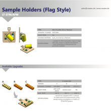 CreaTec Sample Holders (Flag Style) LT-STM/AFM 