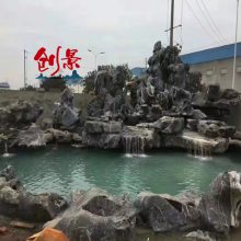 广东产地出售驳岸石:扁平太湖石,黑色太湖石,吨位太湖石,窟窿石