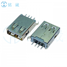 USB2.0AFĸ4PAĸ 180ʽֱDIP ֱ߳L17.5-20.5mm