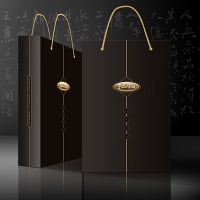 扁平手提袋 批发定做商务广告手提袋 ***服装礼品纸袋有底右侧款